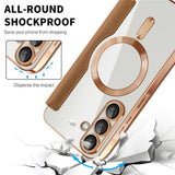 Husa de protectie Techsuit SmartMag Book compatibil cu Samsung Galaxy A36 5G, Maro