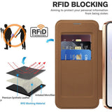 Husa de protectie Techsuit SmartMag Book compatibil cu Samsung Galaxy A36 5G, Maro