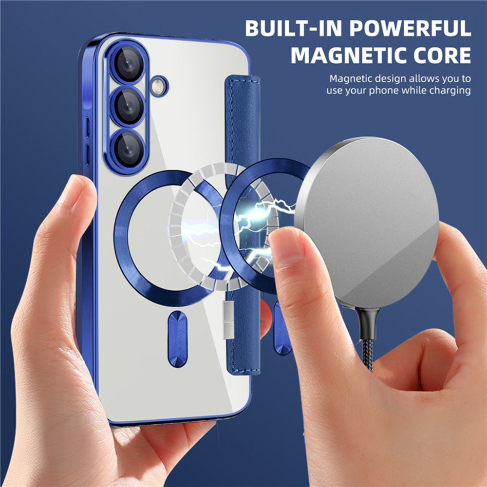Husa de protectie Techsuit SmartMag Book compatibil cu Samsung Galaxy A36 5G, Albastru