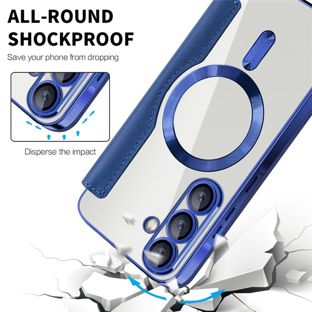 Husa de protectie Techsuit SmartMag Book compatibil cu Samsung Galaxy A36 5G, Albastru