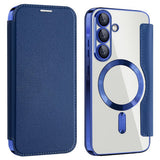 Husa de protectie Techsuit SmartMag Book compatibil cu Samsung Galaxy A36 5G, Albastru