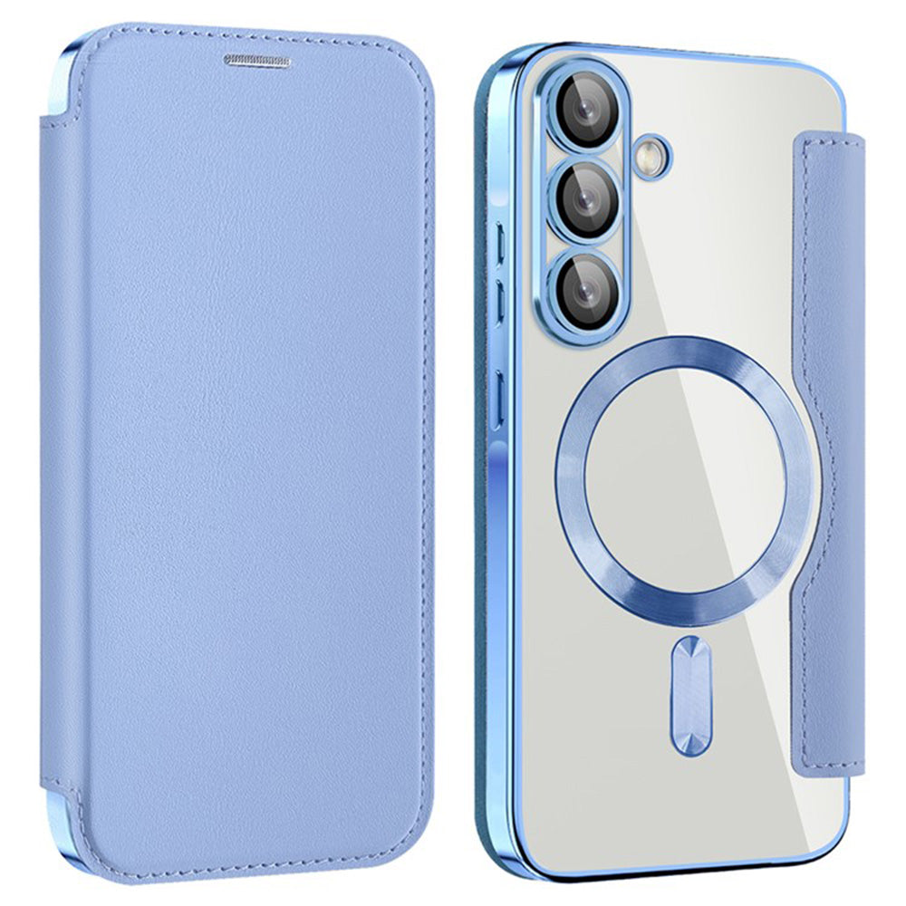Husa de protectie Techsuit SmartMag Book compatibil cu Samsung Galaxy A36 5G, Albastru Deschis
