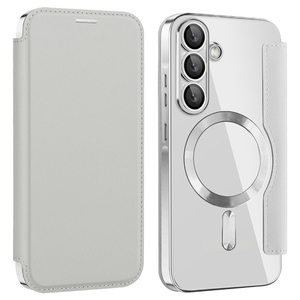Husa de protectie Techsuit SmartMag Book compatibil cu Samsung Galaxy A36 5G, Gri