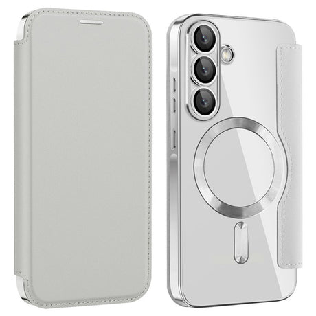 Husa de protectie Techsuit SmartMag Book compatibil cu Samsung Galaxy A36 5G, Gri