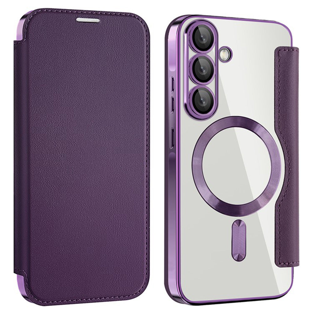 Husa de protectie Techsuit SmartMag Book compatibil cu Samsung Galaxy A36 5G, Mov