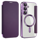 Husa de protectie Techsuit SmartMag Book compatibil cu Samsung Galaxy A36 5G, Mov
