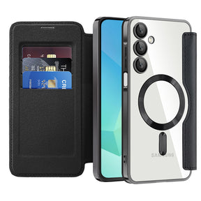 Husa de protectie Techsuit SmartMag Book compatibil cu Samsung Galaxy A16 4G / A16 5G, Negru