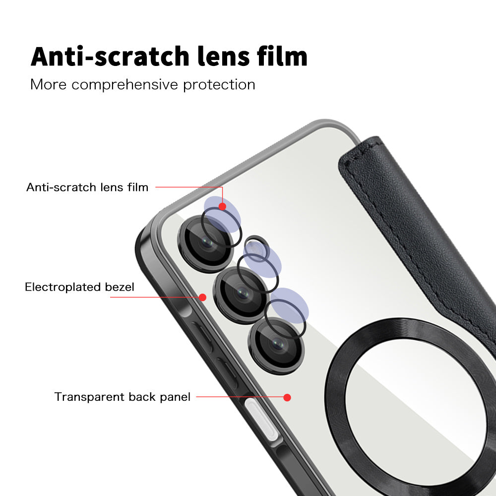 Husa de protectie Techsuit SmartMag Book compatibil cu Samsung Galaxy A16 4G / A16 5G, Negru