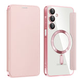 Husa de protectie Techsuit SmartMag Book compatibil cu Samsung Galaxy A16 4G / A16 5G, Roz