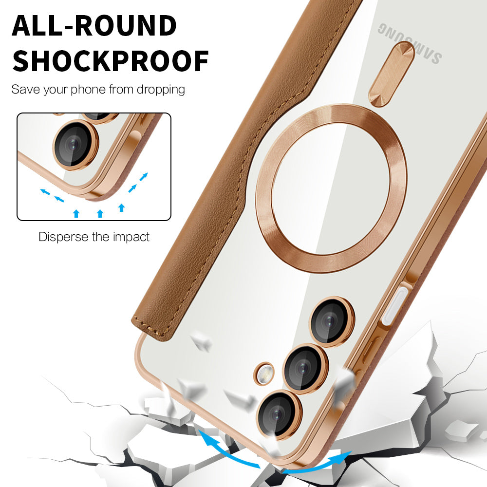 Husa de protectie Techsuit SmartMag Book compatibil cu Samsung Galaxy A16 4G / A16 5G, Maro