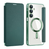 Husa de protectie Techsuit SmartMag Book compatibil cu Samsung Galaxy A16 4G / A16 5G, Verde