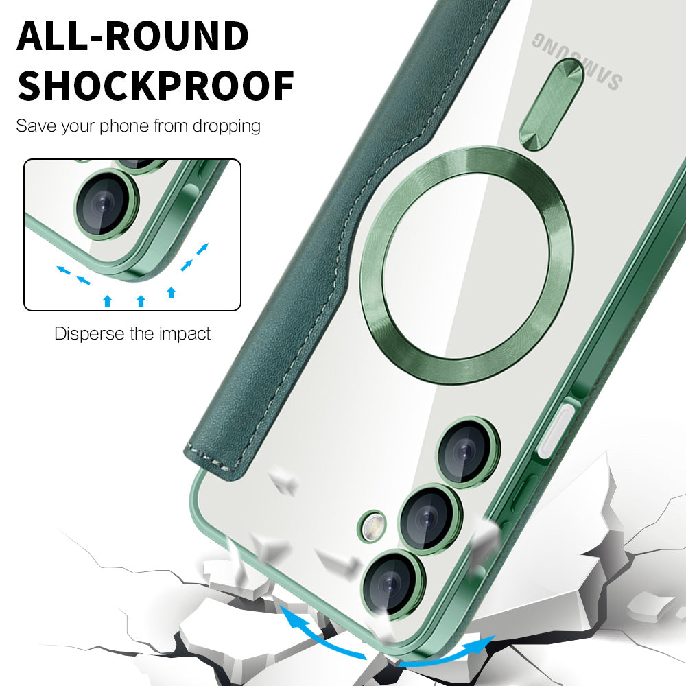 Husa de protectie Techsuit SmartMag Book compatibil cu Samsung Galaxy A16 4G / A16 5G, Verde