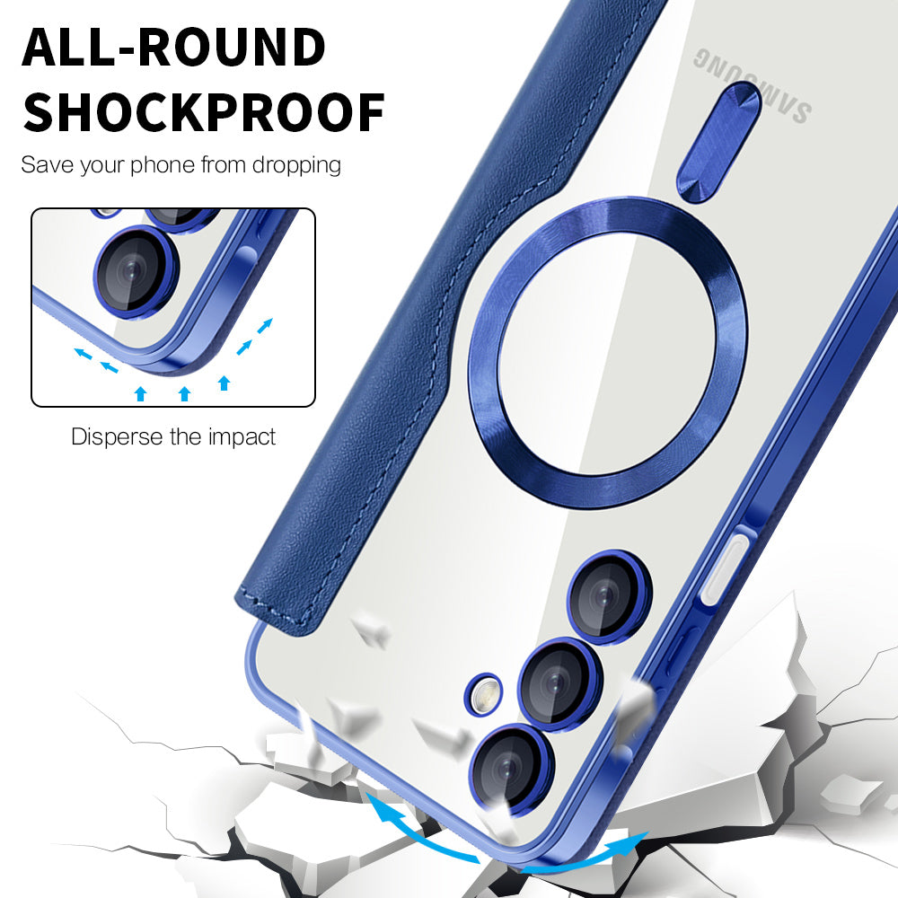 Husa de protectie Techsuit SmartMag Book compatibil cu Samsung Galaxy A16 4G / A16 5G, Albastru