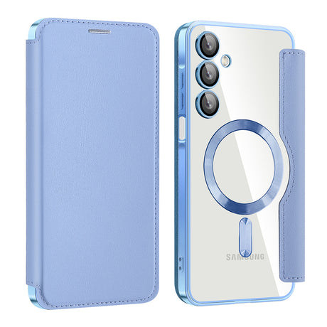 Husa de protectie Techsuit SmartMag Book compatibil cu Samsung Galaxy A16 4G / A16 5G, Albastru Deschis