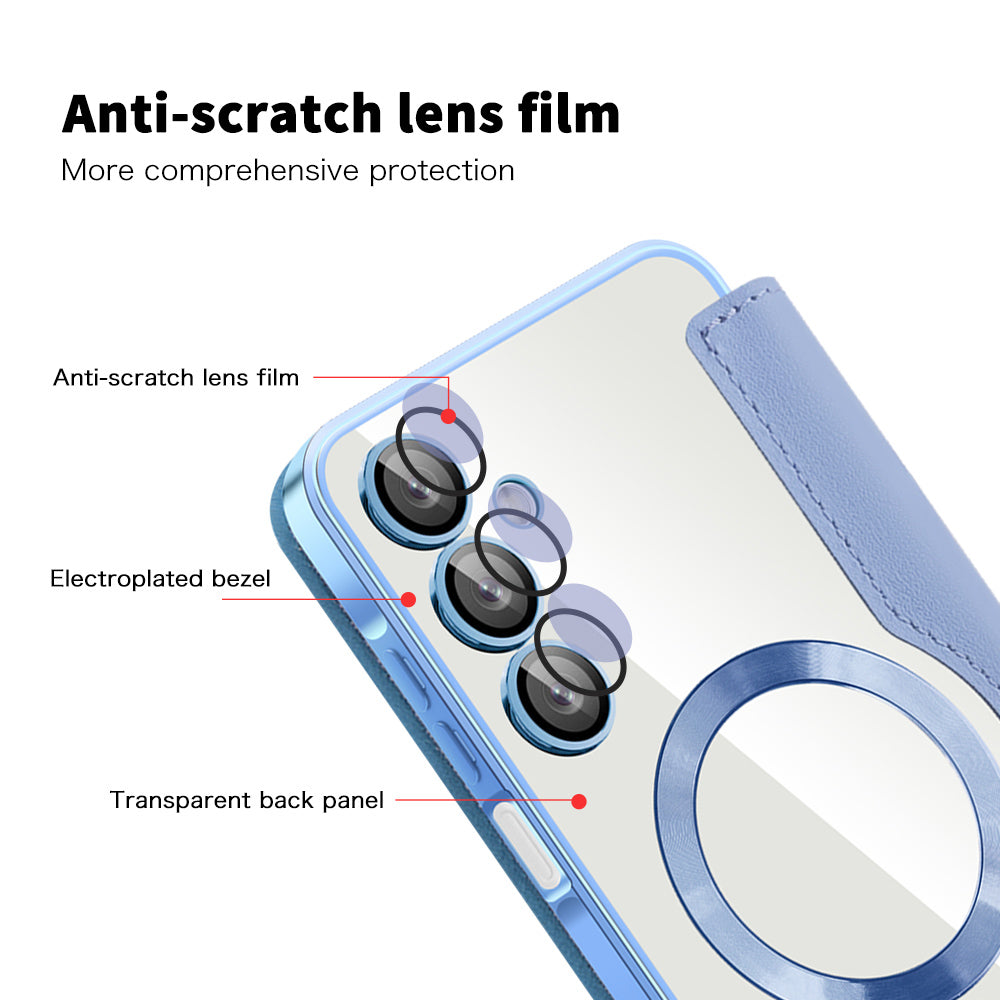 Husa de protectie Techsuit SmartMag Book compatibil cu Samsung Galaxy A16 4G / A16 5G, Albastru Deschis