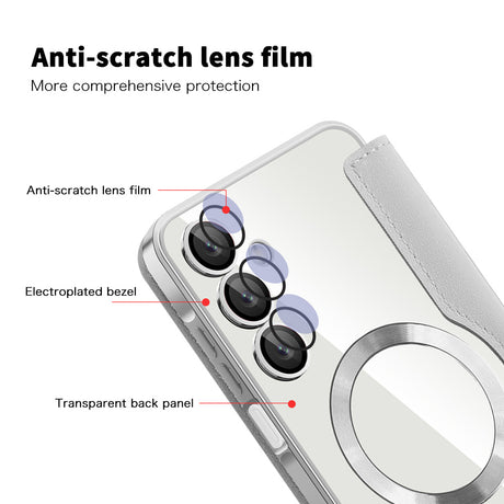 Husa de protectie Techsuit SmartMag Book compatibil cu Samsung Galaxy A16 4G / A16 5G, Gri