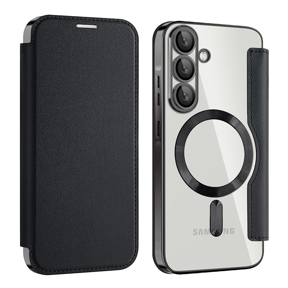 Husa de protectie Techsuit SmartMag Book compatibil cu Samsung Galaxy A56 5G, Negru