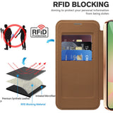 Husa de protectie Techsuit SmartMag Book compatibil cu Samsung Galaxy A56 5G, Maro