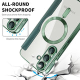 Husa de protectie Techsuit SmartMag Book compatibil cu Samsung Galaxy A56 5G, Verde