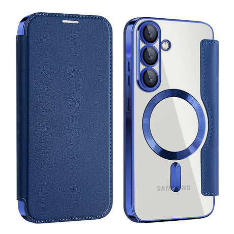 Husa de protectie Techsuit SmartMag Book compatibil cu Samsung Galaxy A56 5G, Albastru