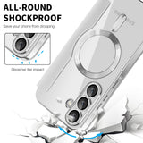 Husa de protectie Techsuit SmartMag Book compatibil cu Samsung Galaxy A56 5G, Gri