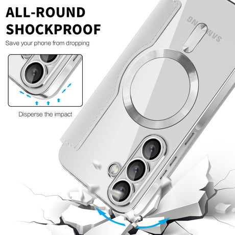 Husa de protectie Techsuit SmartMag Book compatibil cu Samsung Galaxy A56 5G, Gri