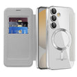 Husa de protectie Techsuit SmartMag Book compatibil cu Samsung Galaxy S24 FE, Gri