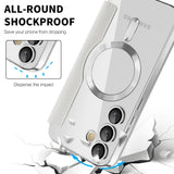 Husa de protectie Techsuit SmartMag Book compatibil cu Samsung Galaxy S24 FE, Gri
