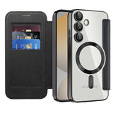 Husa de protectie Techsuit SmartMag Book compatibil cu Samsung Galaxy S24 FE, Negru