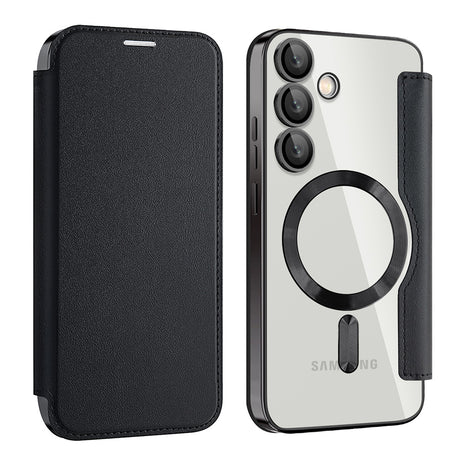 Husa de protectie Techsuit SmartMag Book compatibil cu Samsung Galaxy S24 FE, Negru