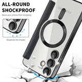 Husa de protectie Techsuit SmartMag Book compatibil cu Samsung Galaxy S24 FE, Negru