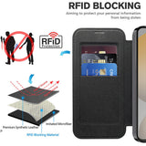 Husa de protectie Techsuit SmartMag Book compatibil cu Samsung Galaxy S24 FE, Negru