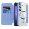 Husa de protectie Techsuit SmartMag Book compatibil cu Samsung Galaxy S23 FE, Albastru Deschis