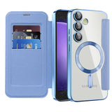 Husa de protectie Techsuit SmartMag Book compatibil cu Samsung Galaxy S23 FE, Albastru Deschis