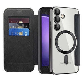 Husa de protectie Techsuit SmartMag Book compatibil cu Samsung Galaxy S23 FE, Negru