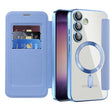 Husa de protectie Techsuit SmartMag Book compatibil cu Samsung Galaxy S23, Albastru Deschis