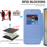 Husa de protectie Techsuit SmartMag Book compatibil cu Samsung Galaxy S23, Albastru Deschis
