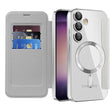 Husa de protectie Techsuit SmartMag Book compatibil cu Samsung Galaxy S23, Gri