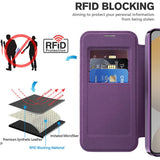 Husa de protectie Techsuit SmartMag Book compatibil cu Samsung Galaxy S23, Mov