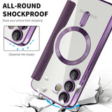 Husa de protectie Techsuit SmartMag Book compatibil cu Samsung Galaxy S23 Plus, Mov