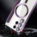Husa de protectie Techsuit SmartMag Book compatibil cu Samsung Galaxy S23 Ultra, Albastru