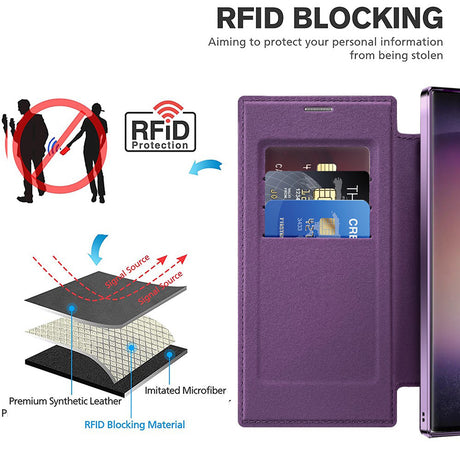 Husa de protectie Techsuit SmartMag Book compatibil cu Samsung Galaxy S23 Ultra, Gri