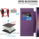 Husa de protectie Techsuit SmartMag Book compatibil cu Samsung Galaxy S24 Ultra, Maro