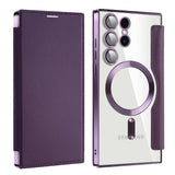 Husa de protectie Techsuit SmartMag Book compatibil cu Samsung Galaxy S24 Ultra, Mov
