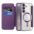 Husa de protectie Techsuit SmartMag Book compatibil cu Samsung Galaxy S24, Mov