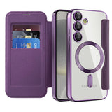 Husa de protectie Techsuit SmartMag Book compatibil cu Samsung Galaxy S24, Mov