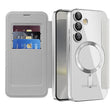 Husa de protectie Techsuit SmartMag Book compatibil cu Samsung Galaxy S24 Plus, Gri