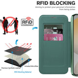 Husa de protectie Techsuit SmartMag Book compatibil cu Samsung Galaxy S24 Plus, Verde