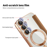 Husa de protectie Techsuit SmartMag Book compatibil cu Samsung Galaxy S24 Plus, Maro