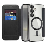 Husa de protectie Techsuit SmartMag Book compatibil cu Samsung Galaxy S24 Plus, Negru